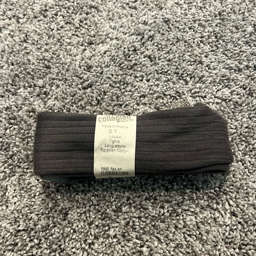 NWT Collégien Louise Tights in Gray Sz 2T